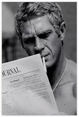 LIPOYE Steve McQueen Vintage-Poster auf Leinwand, Wanddekoration, für Schlafzimmer, Büro, Schlafzimmer, Geschenk, 30 x 45 cm