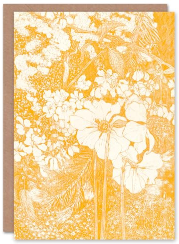 Artery8 Theo van Hoytema Art Card Spring Flowers Orange Floral