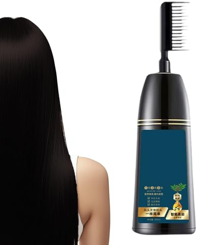Teinture Capillaire Pour Femmes | Teinture Instantanée Douce 2 En 1 Avec Peigne | Crème Colorante Facile à Appliquer pour Adolescents Sportifs et