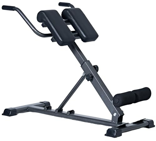 AuraCraft Bauchmuskeltrainer & Rückentrainer Hyperextensionsbank Klappbarer verstellbarer römischer Multifunktionale Curl-Bank und Hantelbank bauchtrainer für zuhause