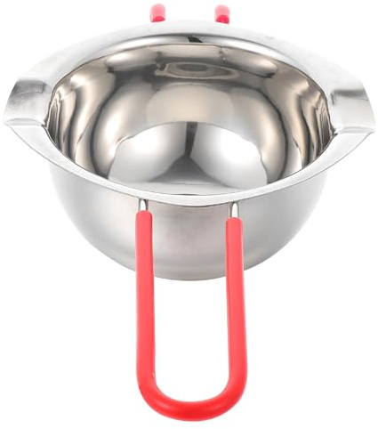 Gatuida Edelstahl Schmelztopf für Käse und Schokolade Wasserbad topf mit Isoliertem Griff zum Schmelzen von Butter Karamell und Wachs Back Kerzengeeignet Robust und Leicht zu Reinigen