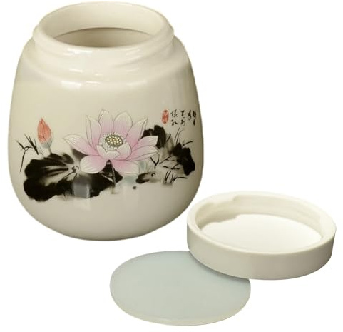 Coquetiers coquetiers en céramique avec couvercles - Décoration de table - 220 ml - Parfaits pour la maison, le dortoir, l'hôtel, le restaurant, l'appartement, les entreprises, la location, la