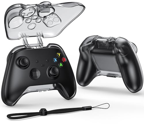 NEWDERY Étui de Transport Rigide pour Manette Xbox Series X/S Uniquement, Organisateur de Voyage Protecteur avec Cordon, Coque en Polycarbonate Durable et Anti-Rayures pour Manette sans Fil Xbox