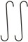 SunGrow S-Shaped Metal Hangers, 12 Inches, Stainless Steel, Hook Stake for Bird Feeder, Birdhouse, Outdoor Decor, Air Plant Orbs and More, 2 Pieces