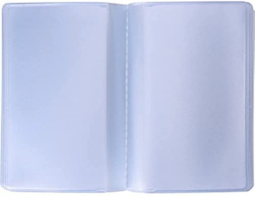 2 Stück Kunststoff Brieftascheneinsatz Kreditkartenetui mit 10 Seiten 20 Fächern und 10 Seiten 10 Fächern, transparent, Transparent, 9.5 x 6.5 cm, Kartenetui Wallet