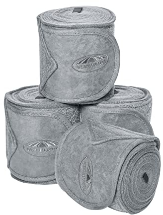 WeatherBeeta Prime Fleece Bandage 4 Pack, Grey, 3.5m