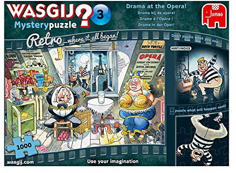 Wasgij - Retro Mystery 3 - Drama At The Opera 1000 Piece Jigsaw