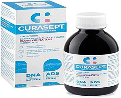 Curasept Collutorio 0.05, 200 Millilitri, Alleviamento della sensibilità, Senza alcol
