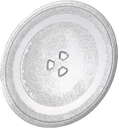 ABC Products Universal Microwave Oven Turntable Glass Plate with 3 Fixers, 245 mm / 24.5 cm / 9.65 Inches