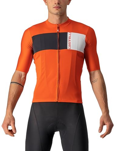 CASTELLI 4522023-656 PROLOGO 7 Jersey Sweatshirt Men's Feuriger rot/helles Schwarz-Ivory M