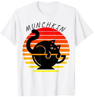 Munchkin, chat, tasse à thé, chaton, mignon T-Shirt