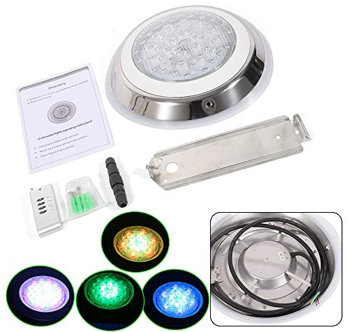 NeNchengLi Unterwasser Licht, 7 Farben LED Leuchten mit Fernbedienung Poolbeleuchtung Poollampe Unterwasserbeleuchtung Pool Licht Lampe Swimmingpool