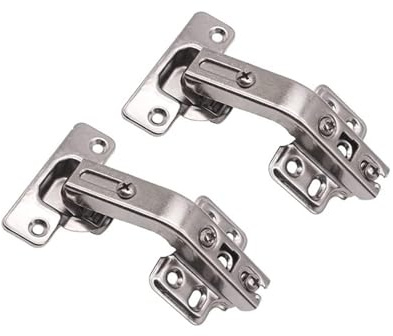 KAFENDA 2PCE DTC135°Corner Cabinet Replacement Hinge DTC 135°Cabinet Hinge | Full-Coverage Frame-Hidden Linkage Door Hardware for Cabinet Doors