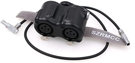 SZRMCC Audio A-Box Dual XLR Input Adaptor for ARRI Alexa Mini Camera RED DSMC3 V-Raptor 5 Pin Audio Port