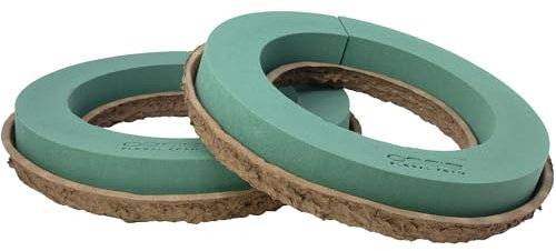 Flowerbox Oasis Steckschaum BIOLIT Ring Ø32cm Steckmasse Steckschwamm - 2 Stück