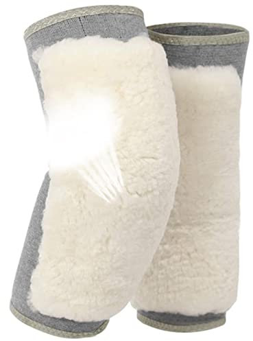 Bexdug Kniebandage aus Kaschmir, Dicke Kniebandage aus Wolle, Kniebandage Warmhalten Outdoor-Knieschützer für Fahrräder, Motorräder, Radfahren, Wandern, Skifahren, Snowboarden