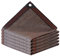 AMXFS Tenda da sole con protezione UV, con occhielli, 1 x 2 m, colore marrone, con effetto ombreggiante al 95%, in HDPE, per balcone