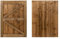 Featheredge Wooden Garden and Side Gates, Fully Framed and Capped (v2)(H-600, W-1000, Brown Finish)