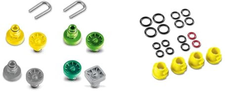 Kärcher T-Racer Ersatzdüsen geeignet für die Flächenreiniger T-Racer T 7 Plus, T 5 und T 450 - Gleichmäßige Reinigung und Lösung hartnäckiger Verschmutzungen & Ersatz O-Ring-Set