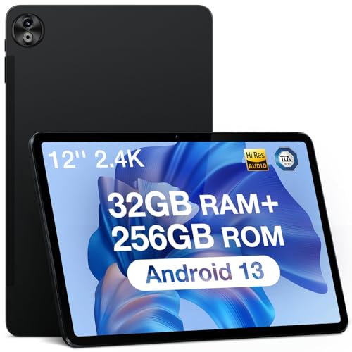 DOOGEE T20 Ultra Tablet Android 13, 12 Pulgadas, 32 GB + 256 GB (TF 2TB) Helio G99 Octa-Core Tablet Táctil, 10800mAh, Pantalla 2.4K, 16MP+8MP, 4G LTE /5G WiFi Tablet Gaming, GMS/GPS/Widevine L1