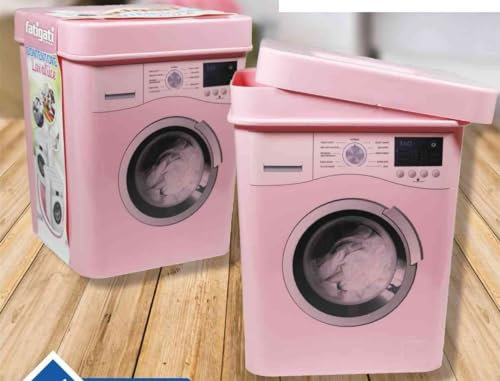 FATIGATI 1 Pezzo Contenitore Detersivo Forma Lavatrice 3,5 Litri Rosa
