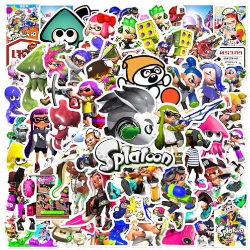 Cartoon Stickers 50 pcs BSNRDX Anime Aufkleber Geschenke Games Stickers Aufkleber for Laptop Fahrrad Gitarre Gepäck Geburtstagsgeschenk Kinder und Jugendliche Spielthema Aufkleber
