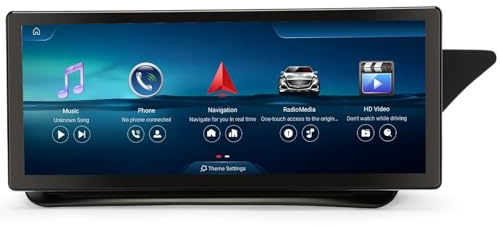 10.25 Android 16 Qualcomm 4GB 64GB Car Stereo for Mercedes Benz E-Class W207 C207 A207 NTG 4.5 Wireless CarPlay Android Auto Sat Nav GPS SWC WiFi DSP 1920 * 720P IPS Screen Bluetooth 5.1