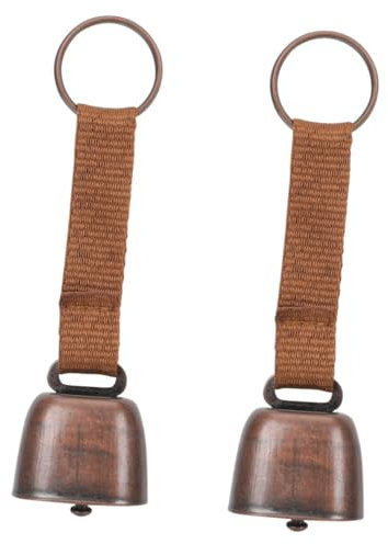 Zerodeko 2pcs Rustic Bells Hiking Alert Bell Portable Sound Alert for Outdoor Sports