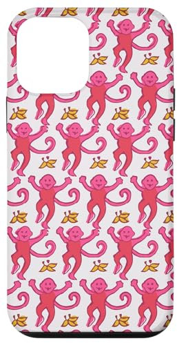 Pink Roller Monkey Funny Cute Rabbit Affe Hülle für iPhone 12 mini