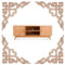 Hezhou 4 Pièces Moulure Decorative Bois Bois Sculpté Coin Sculpté Moulure Bois Non Peint Sculpté Bois Sculpté en Coin pour la Décoration de l'Armoire, Meubles (50, Grammes)