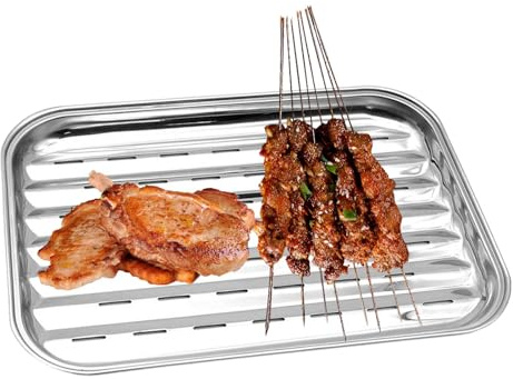 Grillpfannen im Freien, Grilltablett zum Grillen | Vielseitiges Grillgemüsetablett Gemüsepfanne - Wiederverwendbare Grillpfanne für draußen