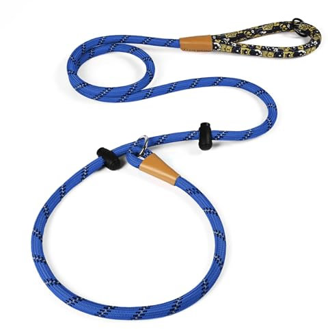lynxking hundeleine reflektierende 180cm schleppleine zum Reinschlüpfen retrieverleine mit zugstopp Hund Leine Dog Leash mit Gepolsterter Griff zum Trainieren und Gassi gehen Reinschlüpfen