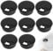 Black cable duct (8 pieces) 60 mm, ideal as a cable outlet duct for desks and workbenches. Made of plastic help keep your work surface tidy and organised