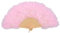 JIHUOO Feather Handheld Folding Fan 1920s Vintage Folding Fan Cosplay Costume Hand Fan Foldable Tea Party Handheld Fan Large Dancing Show Fan Wedding Decoration Hand Fan Pink