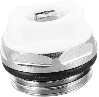 ANDRESLAD Pure Copper Radiator Air Bleeder Valve Screw Universal 1/2 Metal Exhaust Valve for Hot Water Steam Radiators Heavy Duty Accessory for Heating Systems