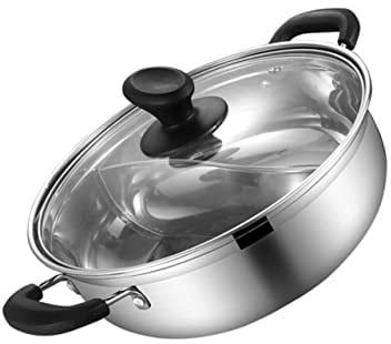 Olla Caliente de Acero Inoxidable 304 Tapa, para Inducción