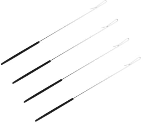 PERSELOSO 4 Stück Handpuppen-Joystick Mini-Marionette Bracket -Board -socken Auto Requisiten Etikett Berühren Sockenhalterbretter Werkzeugpuppen Puppen Stabpuppe Silver Plastik