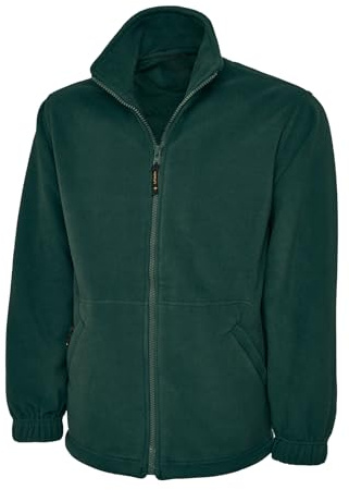 COOZO Men's Classic and Stylish Full Zip Fleece Jacket - Cadet Style Collar, Suitable for Weekend Outings or Work Wear | Full-Zip Front, Comfort and Warm