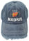 Genérico Gorra Estilo España Madrid – Ajustable – Diseño con Bandera Española – Visera con Acabado Desgastado – 5 Colores Disponibles (FR/ES, Letras, Talla única, Azul)