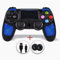 falafaso Control remoto P4, controlador inalámbrico P4 para Play4, Pro, PC, Slim, consola P4 Pro con conector de audio de 3.5 mm, joystick P4 con D-pad y sensor de movimiento de seis ejes (azul)