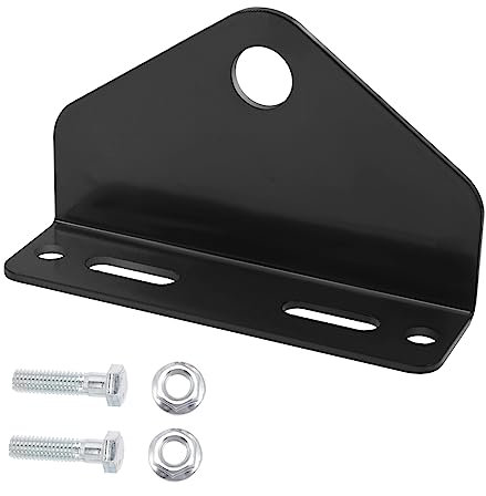 ERINGOGO Attelage De Remorque De Tondeuse en Acier Noir Robuste 4 Trous à Rayon De Braquage Zéro pour Tondeuses à Gazon Et Équipements De Jardin