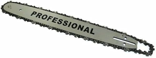 Lama e Barra Per Motosega da 50 cm 20 Pollici 76 Maglie Ricambio 2 Catene in Omaggio Per Motoseghe Scoppio 45cc 52cc 58cc Set Ricambio Motosega Barra Guida + 1 Tubetto di Grasso Lubrificante