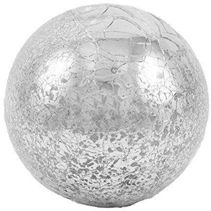 Unbekannt Glaskugel 12cm Crackle Kugel Glasball Deko Objekt