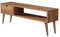 Hogar24.es-Mesa televisión, mueble tv salón diseño vintage, cajón y estante, madera maciza natural, fabricación artesanal. 100 cm x 40 cm x 30 cm