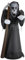 W WIDMANN MILANO Party Fashion 75036 - Aufblasbarer leuchtender Sensenmann mit integriertem Gebläse, 122 cm, Dekoration, Halloween