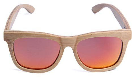 LUI SUI Retro Polarisierte Sonnenbrille UV400 Männer Frauen Holzrahmen Klassische Sonnenbrille Brillen
