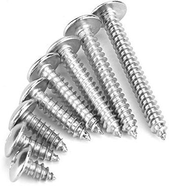 200 stücke M4 Edelstahl Kreuz Selbstschneidende Schrauben Kombination Truss Kopf Schrauben Holz Arbeit Größe 8mm-35mm