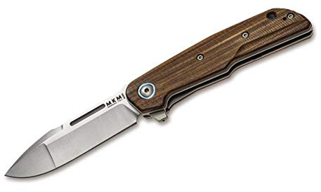 MKM Unisex – Erwachsene Taschenmesser Clap Santos Wood, Braun, 18,4cm