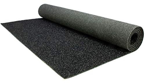 Primaflor Glitzer Hochzeits-Läufer GLIMMER - Schwarz, Event-Teppich mit Schimmer, Schwer Entflammbarer Messeboden, Empfangsteppich, Gangläufer, MUSTERSTÜCK