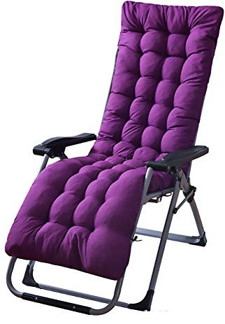 Ruby Lil Auflage für Garten-Liege, Klappliege Polsterkissen, Chaise Lounger Kissen, Cotton Soft Comfort Kissen für Bench Patio-Garten,Lila